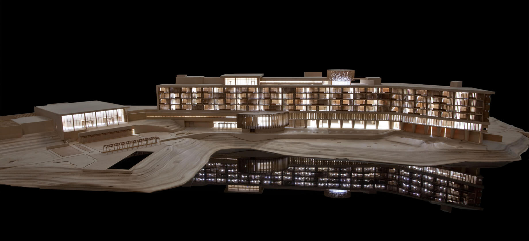 Architectural model of Streamsong Lodge